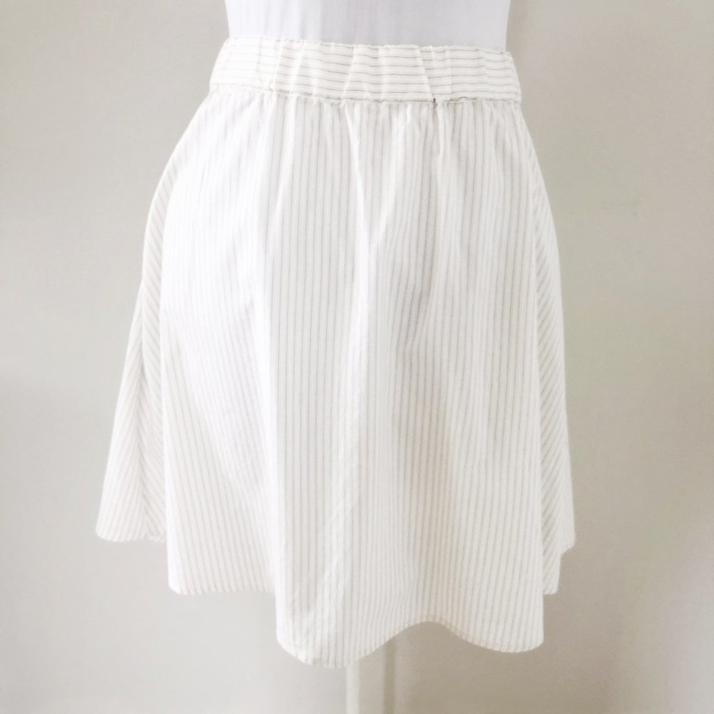 J Crew Striped Cotton Mini Skirt S